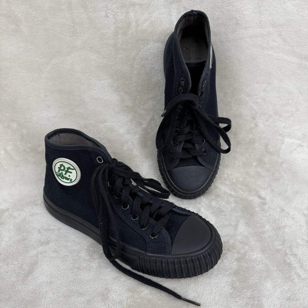 PF Flyers Center Hi Top Shoes Sandlot Benny The Jet Black Men's 8 Super Clean